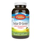 Suplemento Carlson Solar D Gems Vitamina D3 2000IU 360 Cápsulas Gelatinosas