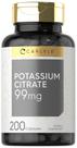 Suplemento Carlyle Citrato de potássio 99mg 200 cápsulas Suplemento Carlyle Citrato de potássio 99mg 200 cápsulas