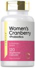 Suplemento Carlyle Cranberry Plus Probióticos Feminino - 120 Cápsulas