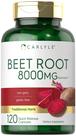 Suplemento Carlyle de Extrato de Beterraba - 8000mg - 120 Cápsulas
