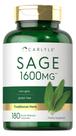 Suplemento Carlyle Sage 1600mg - 180 Cápsulas de Alta Potência