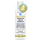 Suplemento Cellfood Essential Silica Antienvelhecimento, 120 ml, pacote com 3