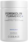 Suplemento Codeage Forskolin Turmeric 90 cápsulas Suplemento Codeage Forskolin Turmeric 90 cápsulas