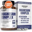 Suplemento Complexo Benevolente de Magnésio 500mg 120 Cápsulas