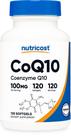 Suplemento CoQ10 Nutricost 100mg Softgels 120 porções
