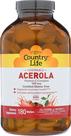Suplemento Country Life Acerola Vitamina C 500 mg 180 bolachas Suplemento Country Life Acerola Vitamina C 500 mg 180 bolachas