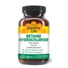 Suplemento Country Life Cloridrato de Betaína com Pepsina 600mg Suplemento Country Life Cloridrato de Betaína com Pepsina 600mg