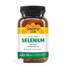 Suplemento Country Life Selenium 100mcg 180 comprimidos