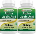 Suplemento de ácido alfa lipóico Best Naturals 300 mg 120 cápsulas x2