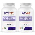 Suplemento de ácido alfa lipóico BESTVITE 600 mg com biotina 240 cápsulas