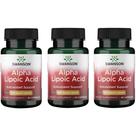 Suplemento de ácido alfa lipóico Swanson 300 mg 60 cápsulas, pacote com 3 Suplemento de ácido alfa lipóico Swanson 300 mg 60 cápsulas, pacote com 3