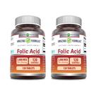 Suplemento de ácido fólico Amazing Nutrition 5000 Mcg 120 comprimidos
