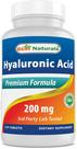 Suplemento de ácido hialurônico Best Naturals 200 mg 120 comprimidos Suplemento de ácido hialurônico Best Naturals 200 mg 120 comprimidos