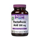 Suplemento de ácido pantotênico Bluebonnet 500 mg 90 cápsulas vegetais