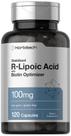 Suplemento de ácido R-Lipóico Horbaach 100 mg com biotina 120 cápsulas