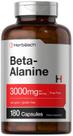 Suplemento de Beta Alanina Horbaach - 3000mg, 180 Cápsulas Suplemento de Beta Alanina Horbaach - 3000mg, 180 Cápsulas
