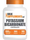 Suplemento de bicarbonato de potássio Suplementos a granel 500 mg 360 cápsulas Suplemento de bicarbonato de potássio Suplementos a granel 500 mg 360 cápsulas