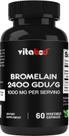 Suplemento de bromelaína Vitabod 1000mg 60 cápsulas vegetais