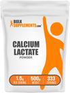 Suplemento de cálcio BulkSupplements.com Lactato de cálcio 500g
