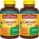 Suplemento de cálcio natural de 600 mg com vitamina D3 220 comprimidos