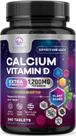 Suplemento de cálcio Nature's Peak 1200 mg com vitamina D3 240 comprimidos