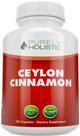 Suplemento de canela Purely Holistic Ceylon 1500 mg 150 cápsulas