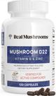 Suplemento de Cogumelos com Zinco e Vitamina D2 - 120 Cápsulas para Adultos Suplemento de Cogumelos com Zinco e Vitamina D2 - 120 Cápsulas para Adultos