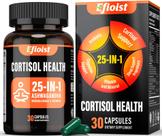 Suplemento de cortisol Efioist 25 em 1 para mulheres e homens 30 cápsulas