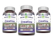 Suplemento de creatina monohidratada Amazing Nutrition 3000 mg 180 cápsulas