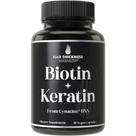 Suplemento de crescimento capilar Maximizador de espessura de cabelo Biotina 10000mcg