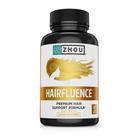 Suplemento de crescimento capilar Zhou Hairfluence com biotina 5000mcg 60 cápsulas