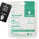 Suplemento de dopamina para alimentação cerebral 800 mg L-tirosina 60 cápsulas