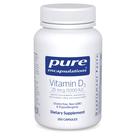 Suplemento de encapsulamentos puros de vitamina D3 25mcg (1.000 UI)