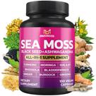Suplemento de ervas BMVINVOL Sea Moss Black Seed Ashwagandha 100 cápsulas