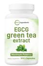Suplemento de ervas, microingredientes, extrato de chá verde, 9000 mg, 300 cápsulas