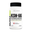 Suplemento de ervas NutraBio Ashwagandha KSM-66 600 mg 60 cápsulas