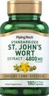 Suplemento de ervas Piping Rock Erva de São João 4800 mg 180 cápsulas
