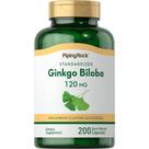 Suplemento de ervas Piping Rock Ginkgo Biloba 120 mg 200 cápsulas
