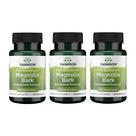 Suplemento de ervas Swanson Magnolia Bark 400 mg 60 cápsulas, pacote com 3