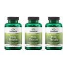 Suplemento de ervas Swanson Milk Thistle 500 mg, pacote com 3