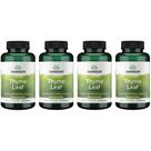 Suplemento de ervas Swanson Thyme Leaf 500 mg 120 cápsulas, pacote com 4