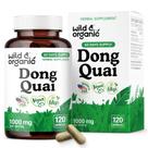 Suplemento de ervas Wild & Organic Dong Quai 1000mg 120 cápsulas