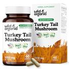 Suplemento de ervas Wild & Organic Turkey Tail 1000 mg 60 cápsulas Suplemento de ervas Wild & Organic Turkey Tail 1000 mg 60 cápsulas