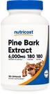 Suplemento de extrato de casca de pinheiro Nutricost 6000mg 180 cápsulas Suplemento de extrato de casca de pinheiro Nutricost 6000mg 180 cápsulas