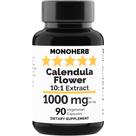 Suplemento de extrato de flor de calêndula MONOHERB 1000 mg - 90 cápsulas