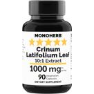 Suplemento de extrato de folha MONOHERB Crinum Latifolium 1000mg
