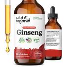 Suplemento de extrato de panax ginseng coreano selvagem e orgânico