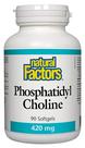 Suplemento de fatores naturais: fosfatidilcolina, 420 mg, 90 cápsulas gelatinosas