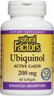 Suplemento de fatores naturais Ubiquinol Active CoQ10 200mg