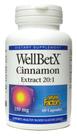 Suplemento de fatores naturais WellBetx Rich em canela 150 mg